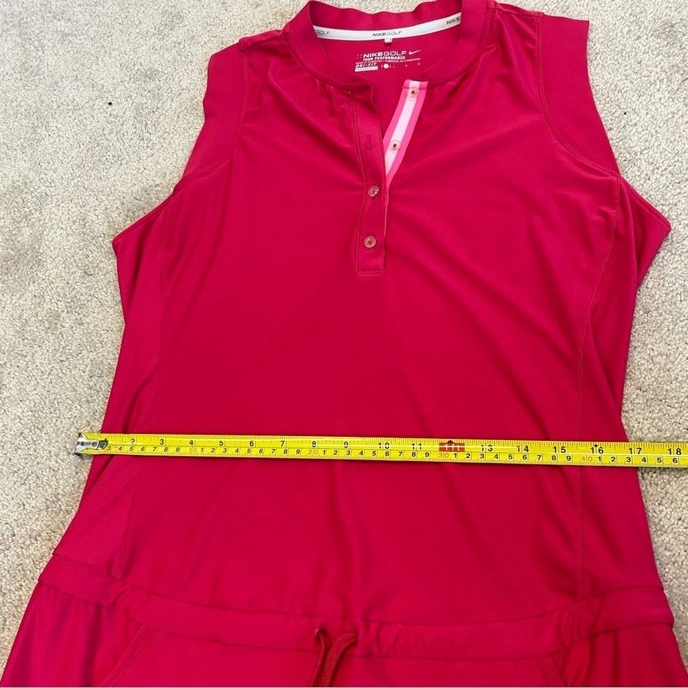 NIKE tour performance Dri-fit pink sleeveless tennis golf athletic dress Sz L - Picture 13 of 14
